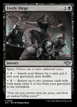 [MTG] Lively Dirge (Foil) (0093) (OTJ) LP-HP - Image 1