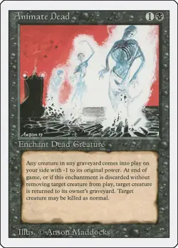 MTG Animate Dead - N/A / English / Moderately Played - Image 1