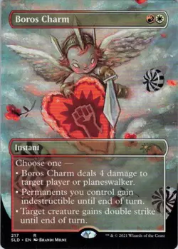 MTG Boros Charm (217) | NM | Secret Lair Valentine's Day {SLD} - Image 1