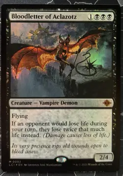 MTG The Lost Caverns of Ixalan Bloodletter of Aclazotz (MR) (Foil) NM - Image 1