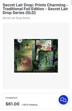 Magic: The Gathering Unopened Secret Lair Print’s Charming Traditional Foil Ed. - Image 1