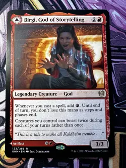 Magic: The Gathering Birgi God of Storytelling Harnfel Kaldheim Rare 123/285 - Image 1