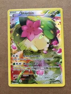 Pokemon Shaymin XY115 Black Star Promo Full Art Card (LP) / Pokemon TCG - Image 1