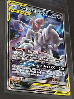 Mewtwo & Mew GX SM191 Sm Promo Holo (Tag Team) Pokemon TCG - Image 2