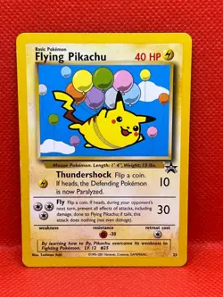 Pokemon Tcg Flying Pikachu 25/53 Wotc Promo Non Holo Black Star Promo 25 - Image 1