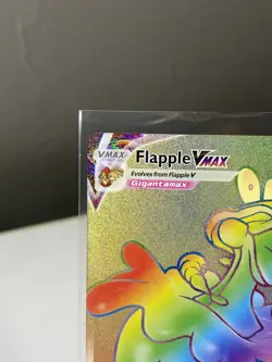 Pokemon Battle Styles FLAPPLE VMAX Rainbow Secret Rare Full Art 164/163 - Image 2