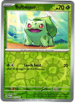 Bulbasaur Reverse Holo 1/165 Pokemon SV: Scarlet & Violet 151 - Image 1