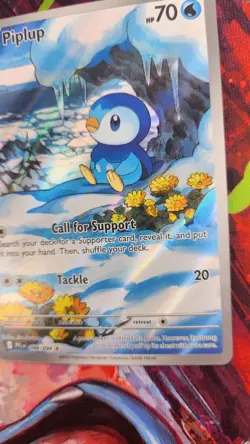 Pokemon Piplup 98/94 Illustration Rare Holo Phantasmal Flames CONDITION 10/10 - Image 3