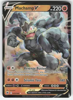 Machamp V 072/189 Pokemon TCG SWSH10: Astral Radiance NM - Image 1