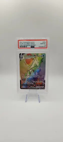 Pokemon TCG: Ice Rider Calyrex VMAX 202/198 Secret Rare- Chilling Reign PSA 10 - Image 1