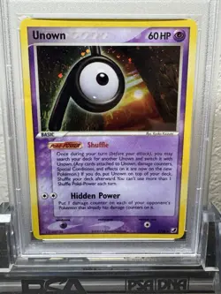 2005 Pokemon EX Unseen Forces #P/28 Unknown-Holo PSA 7 NM - Image 5