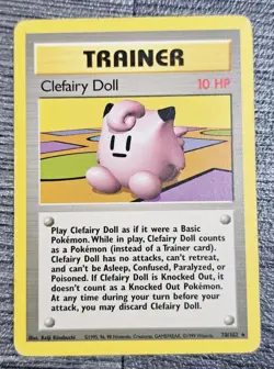 Pokemon TCG - Clefairy Doll Base Set 70/102 Regular Rare - WOTC 1999 - MP - Image 1