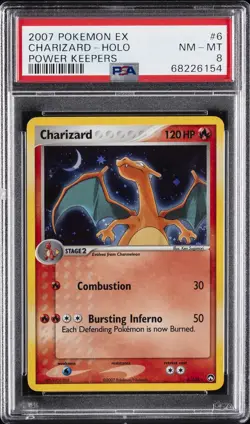Charizard Holo 6/108 Power Keepers Pokemon PSA 8 - Image 1