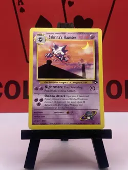 Sabrina's Haunter 55/132 Gym Challenge Regular Uncommon Pokemon TCG MP - Image 2
