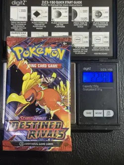 (VERY HEAVY) 22.90g Pokemon TCG Destined Rivals Booster Pack - Image 1