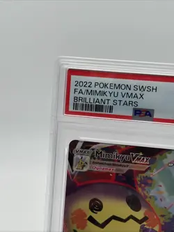 2022 POKEMON SWORD & SHIELD BRILLIANT STARS #TG17 FULL ART/MIMIKYU VMAX PSA 10 - Image 2
