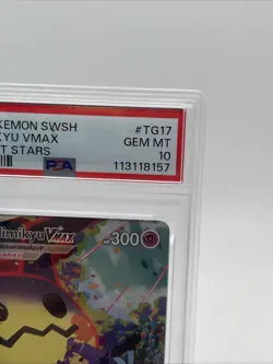 2022 POKEMON SWORD & SHIELD BRILLIANT STARS #TG17 FULL ART/MIMIKYU VMAX PSA 10 - Image 3