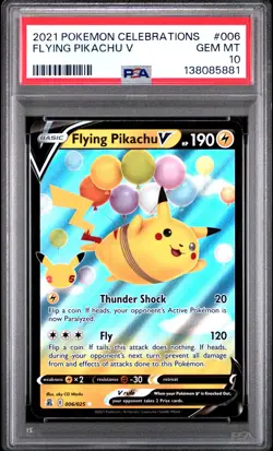 Flying Pikachu V 006 2021 Pokemon Celebrations PSA 10 - Image 1