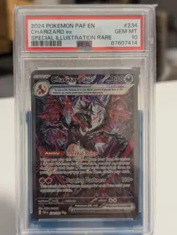 2024 POKEMON PALDEAN FATES 234/091 CHARIZARD EX SPECIAL ILLUSTRATION RARE PSA 10 - Image 1