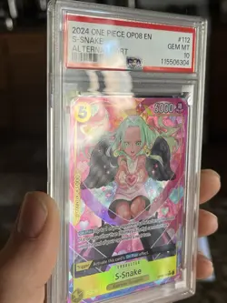 One Piece S-Snake Parallel OP08-112 Foil PSA 10 Boa - Image 2
