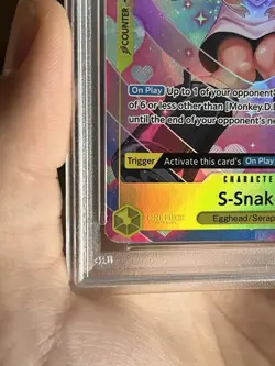 One Piece S-Snake Parallel OP08-112 Foil PSA 10 Boa - Image 3
