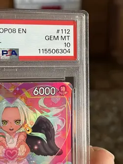 One Piece S-Snake Parallel OP08-112 Foil PSA 10 Boa - Image 5