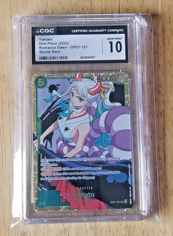 One Piece Tcg- Yamato (OP 01- 121) Romance Dawn Secret Rare- CGC Grade 10 - Image 1