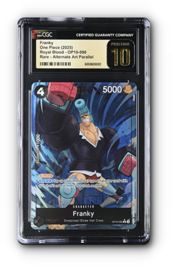 ONE PIECE Franky (090) (Parallel) OP10-090 Royal Blood Foil - CGC 10 PRISTINE - Image 1