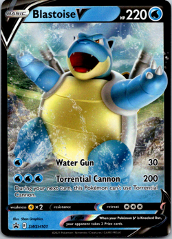Blastoise V SWSH101 Black Star Promo Pokemon Sword & Shield Ultra Rare NM/M Card - Image 1