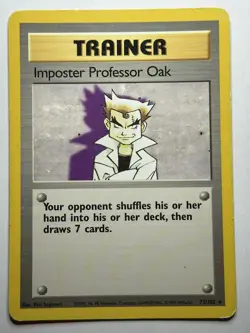 Imposter Professor Oak Base Set 073/102 MP-LP MTG Card - Image 1