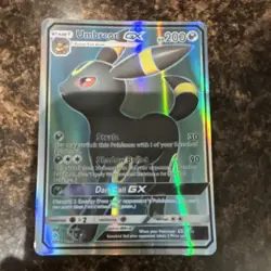 Pokemon Umbreon GX Full Art Rare Holo 200 HP SM Base Set 142/149 Card - Image 1