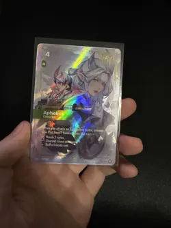 Aphelios - Exalted (Overnumbered) - Spiritforged NM Riftbound Tcg Card - Image 2