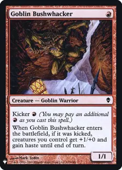 MTG magic cards 1x Goblin Bushwhacker - Foil Mystery Booster NM-Mint, English - Image 1