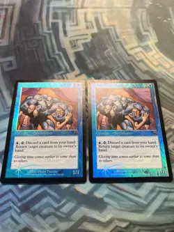 MTG 2X Foil Waterfront Bouncer EX/LP- Mercadian Masques - Image 1