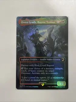 Owen Grady Raptor Trainer Borderless Foil, Jurassic World Collection - Image 1