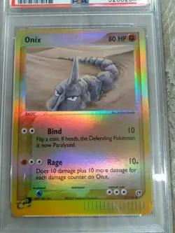 PSA 7 Onix Reverse Holo 2003 Pokemon EX Sandstorm 71/100 - Image 3