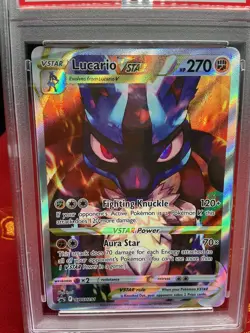 Lucario VSTAR - SWSH291 Pokemon Promo Crown Zenith ETB PSA 10 - Image 2