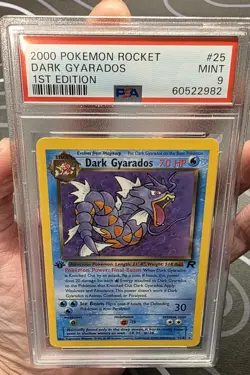 Pokemon Dark Gyarados 1st Edition Team Rocket PSA 9 25/82 70 HP - Image 3