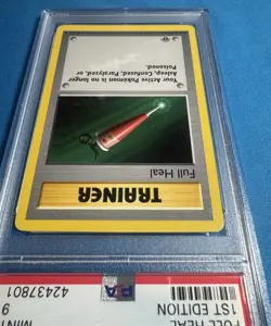 1st Edition FULL HEAL 👀 PSA 9 👀 1999 Pokemon Shadowless Base Set 82/102 📈 - Image 4