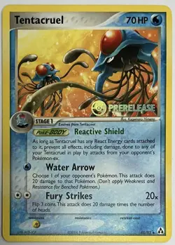 Pokemon Tentacruel 45/92 ex Legend Maker Prerelease Promo NM - Image 1