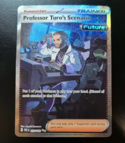 Pokemon Professor Turo's Scenario 257/182 Special Illustration Paradox Rift NM - Image 1