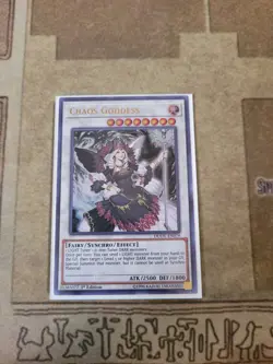 YUGIOH CHAOS GODDESS DUOV-EN079 ULTRA 1ST ED NM - Image 1
