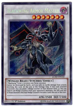 Yu-Gi-Oh! Blackwing Armor Master LC5D-EN132 Secret Rare NM 1st Edition - Image 1