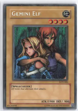 Yugioh - Gemini Elf LON-000 Unlimited - Labyrinth of Nightmare - Image 1