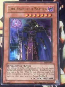 Yugioh: Dark Eradicator Warlock - SD6-EN001 - Ultra Rare - Unlimited - LP - Image 1