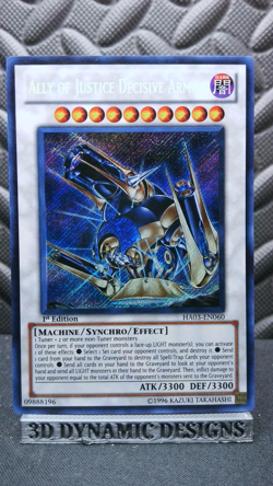 | Yugioh Ally of Justice Decisive Armor HA03-EN060 1st Secret Rare NM 🔥 | - Image 1