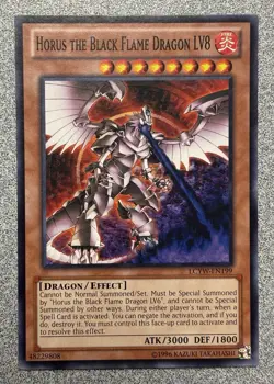 Horus the Black Flame Dragon LV8 LCYW-EN199 Yugi's World Common Unlimited NM - Image 1