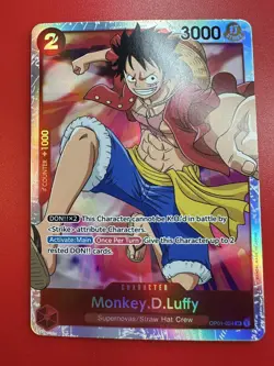 One Piece Monkey.D.Luffy (024) OP01-024 Romance Dawn NM FOIL - Image 1