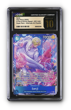ONE PIECE Sanji (Alternate Art) OP11-051 A Fist of Divine Speed CGC 10 PRISTINE - Image 1