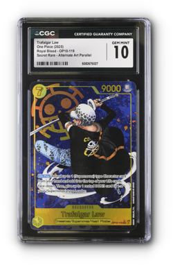 ONE PIECE Trafalgar Law (119) (Parallel) OP10-119 Royal Blood Foil -CGC 10 - Image 1